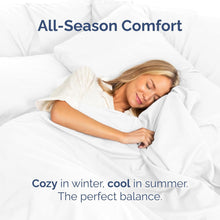 Load image into Gallery viewer, JUSIUU 300 TC 100% Cotton Hotel Quality Flat Sheet Ultra Soft Breathable