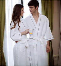 Load image into Gallery viewer, Women's Waffle Robe Soft Comfy 3/4 Sleeve Bathrobe with Belted and Pockets