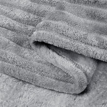 Load image into Gallery viewer, Super Soft Fleece Throw Blanket Lightweight Striped Design