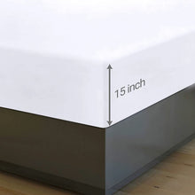 Load image into Gallery viewer, JUSIUU Hotel Quality 100% Cotton 300tc Ultra-Soft Luxury Fitted Sheet