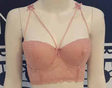 Load image into Gallery viewer, Strappy underwired longline bra