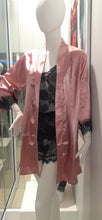 Load image into Gallery viewer, Silk robe long satin kimono robe bridesmaid wedding party robe