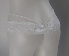 Load image into Gallery viewer, Lacy strappy G-string