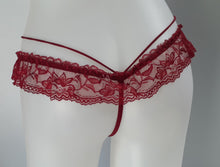 Load image into Gallery viewer, Lacy strappy G-string