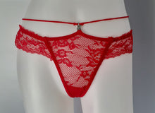 Load image into Gallery viewer, Lacy strappy G-string