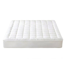 Load image into Gallery viewer, Quilted Fitted Mattress Topper Pad Ultra-Soft Deep Pocket Cover
