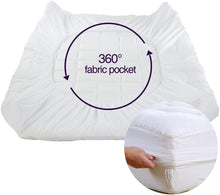 Load image into Gallery viewer, Quilted Fitted Mattress Topper Pad Ultra-Soft Deep Pocket Cover
