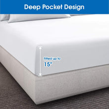 Load image into Gallery viewer, JUSIUU Hotel Quality 100% Cotton 300tc Ultra-Soft Luxury Fitted Sheet
