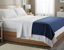 Load image into Gallery viewer, JUSIUU 300 TC 100% Cotton Hotel Quality Flat Sheet Ultra Soft Breathable
