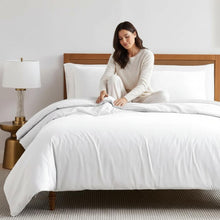 Load image into Gallery viewer, JUSIUU Hotel Quality 300tc Duvet Cover Set 100% Cotton Sateen Soft Cooling
