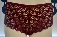 Load image into Gallery viewer, Heart Shape Lace Sexy V-Back Criss Cross Panty
