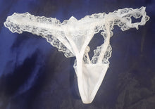 Load image into Gallery viewer, Lacey fancy G string pearl decoration
