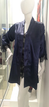 Load image into Gallery viewer, Silk robe long satin kimono robe bridesmaid wedding party robe

