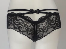 Load image into Gallery viewer, Strappy Open Crotch Fancy Bikini Panty
