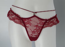 Load image into Gallery viewer, Lacy strappy G-string
