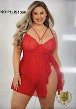 Load image into Gallery viewer, Plus size babydoll lingerie
